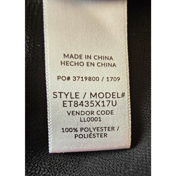 7 For All Mankind Black Intricate Lace Capped Sleeve Sheer Top, NWOT, Sz XS - Picture 6 of 9